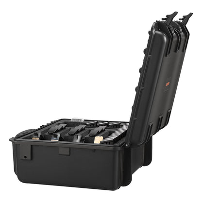 Hard Pistol Case, Heavy Duty Hard Gun Case with XPE Foam Interior, Waterproof Pistol Storage Box with Customizable Lining & Handle for Gun, Lenses, Camera, Gear, TSA Compliant, 18.7x12.5x7.5 in