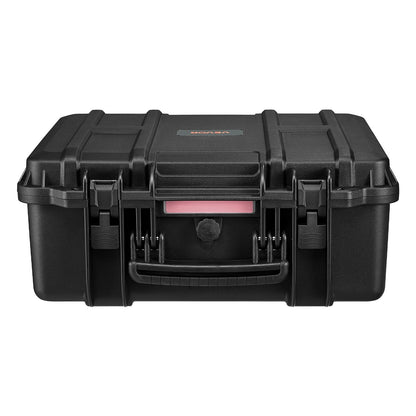 Hard Pistol Case, Heavy Duty Hard Gun Case with XPE Foam Lining, Waterproof Pistol Storage Box with Customizable Interior & Handle for Gun, Lenses, Camera, Gear, TSA Compliant, 19.3x17.1x8.3 in
