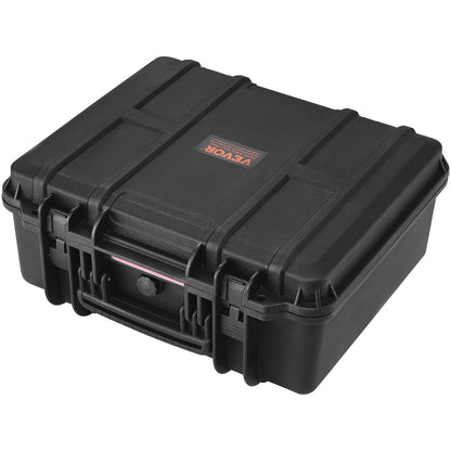 Hard Pistol Cases with Pre-cut PU Foam, Waterproof & Dustproof Hard Gun Case for 6 Pistol, 19.3×17.1×8.3 in Lockable Pistol Case, Black