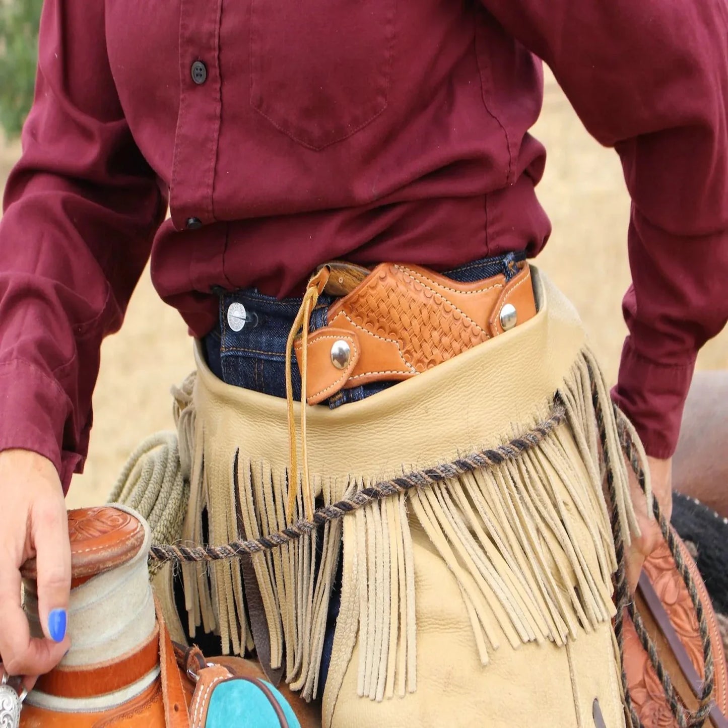 Vatalero Frontier Buckaroo Knife – D2 Steel & Rosewood Handle