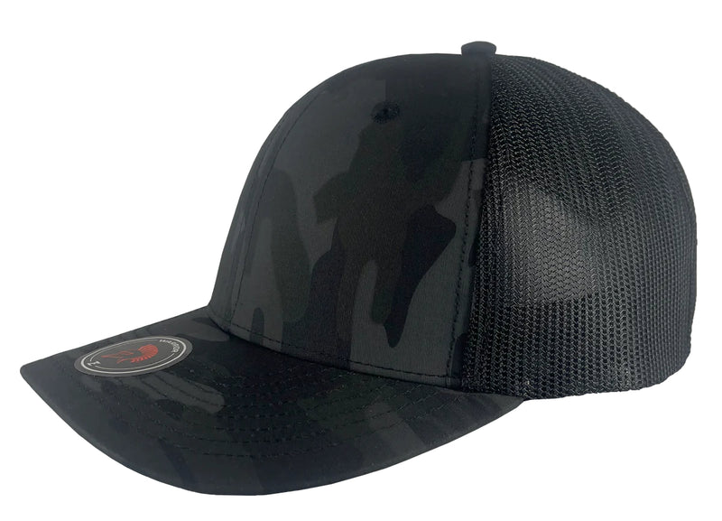 Custom Zapped Warrior Camo Trucker Snapback Hat