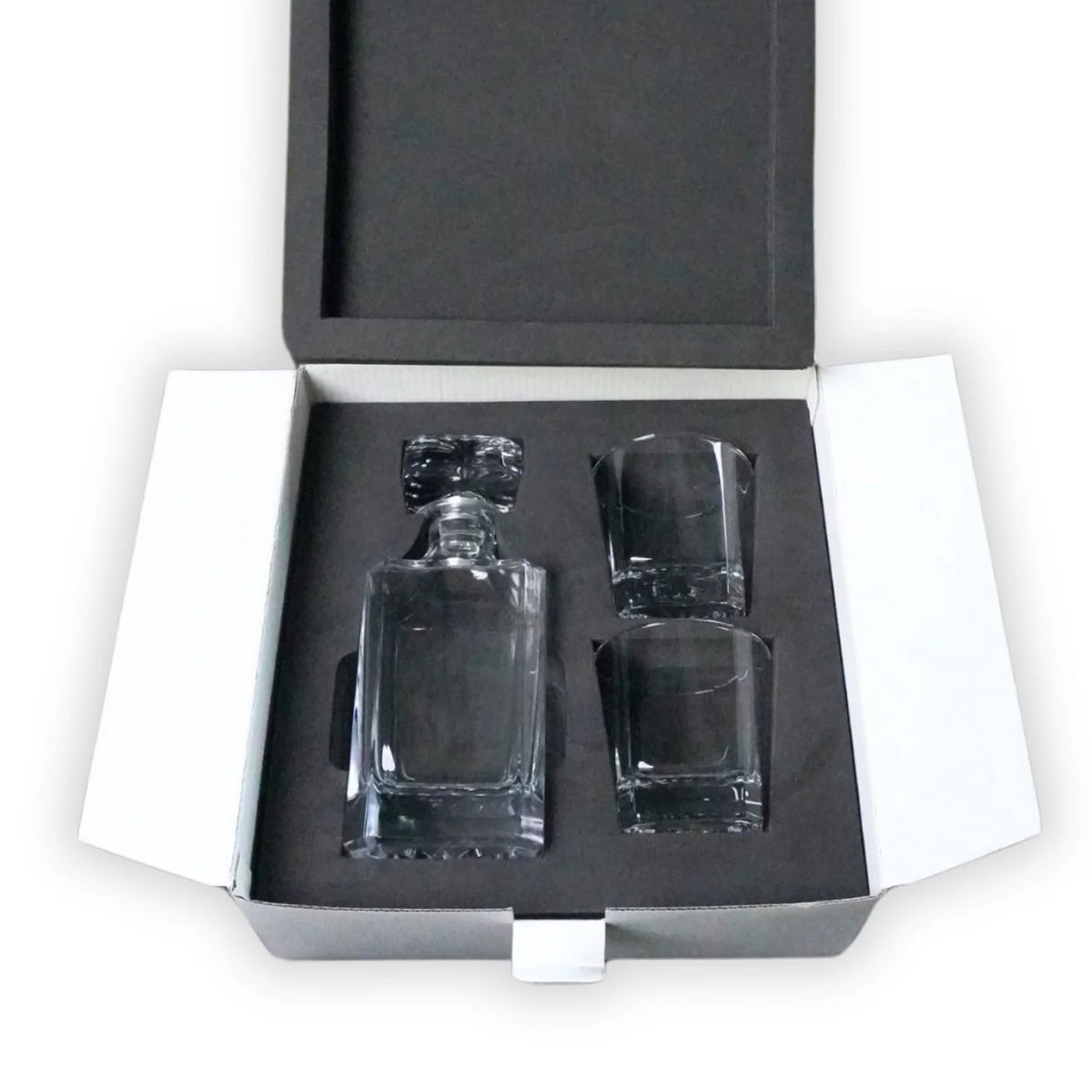 Custom 750ml Tall Rectangle Glass Decanter