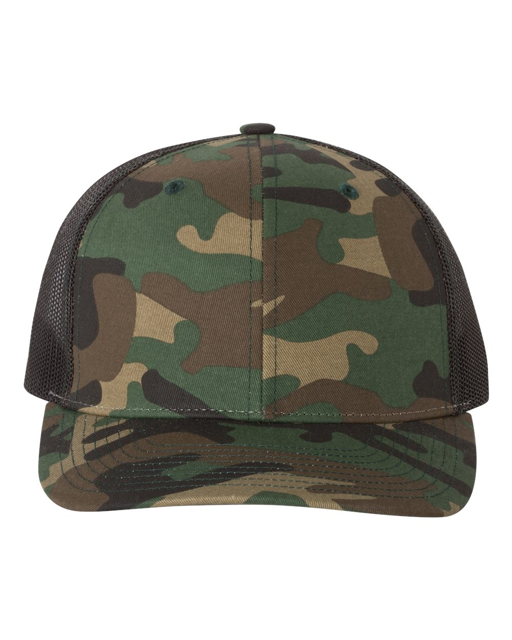 Custom Richardson 112P Camo Leather Patch Hat