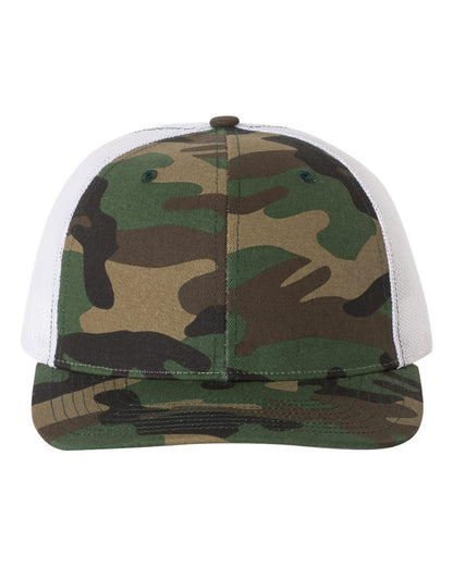 Custom Richardson 112P Camo Leather Patch Hat