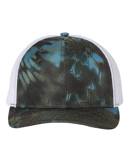 Custom Richardson 112P Camo Leather Patch Hat