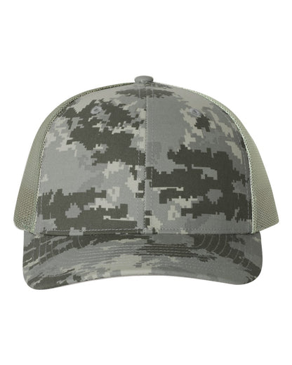 Custom Richardson 112P Camo Leather Patch Hat