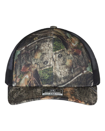 Custom Richardson 112P Camo Leather Patch Hat