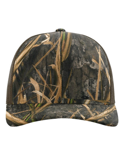 Custom Richardson 112P Camo Leather Patch Hat