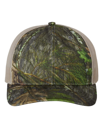 Custom Richardson 112P Camo Leather Patch Hat