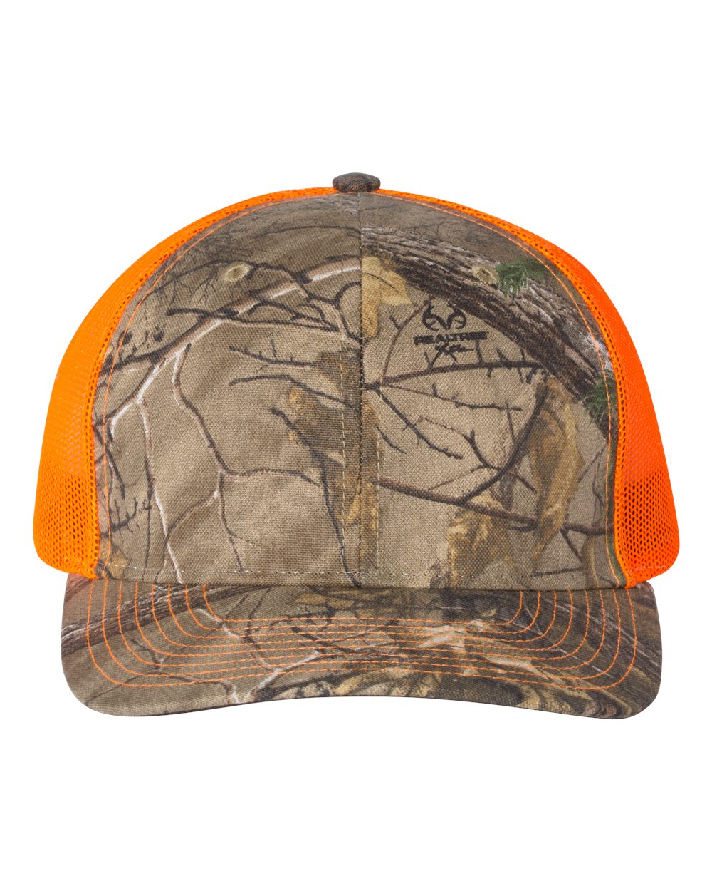 Custom Richardson 112P Camo Leather Patch Hat