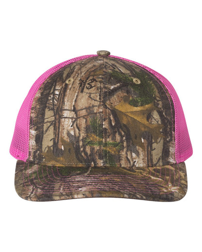 Custom Richardson 112P Camo Leather Patch Hat