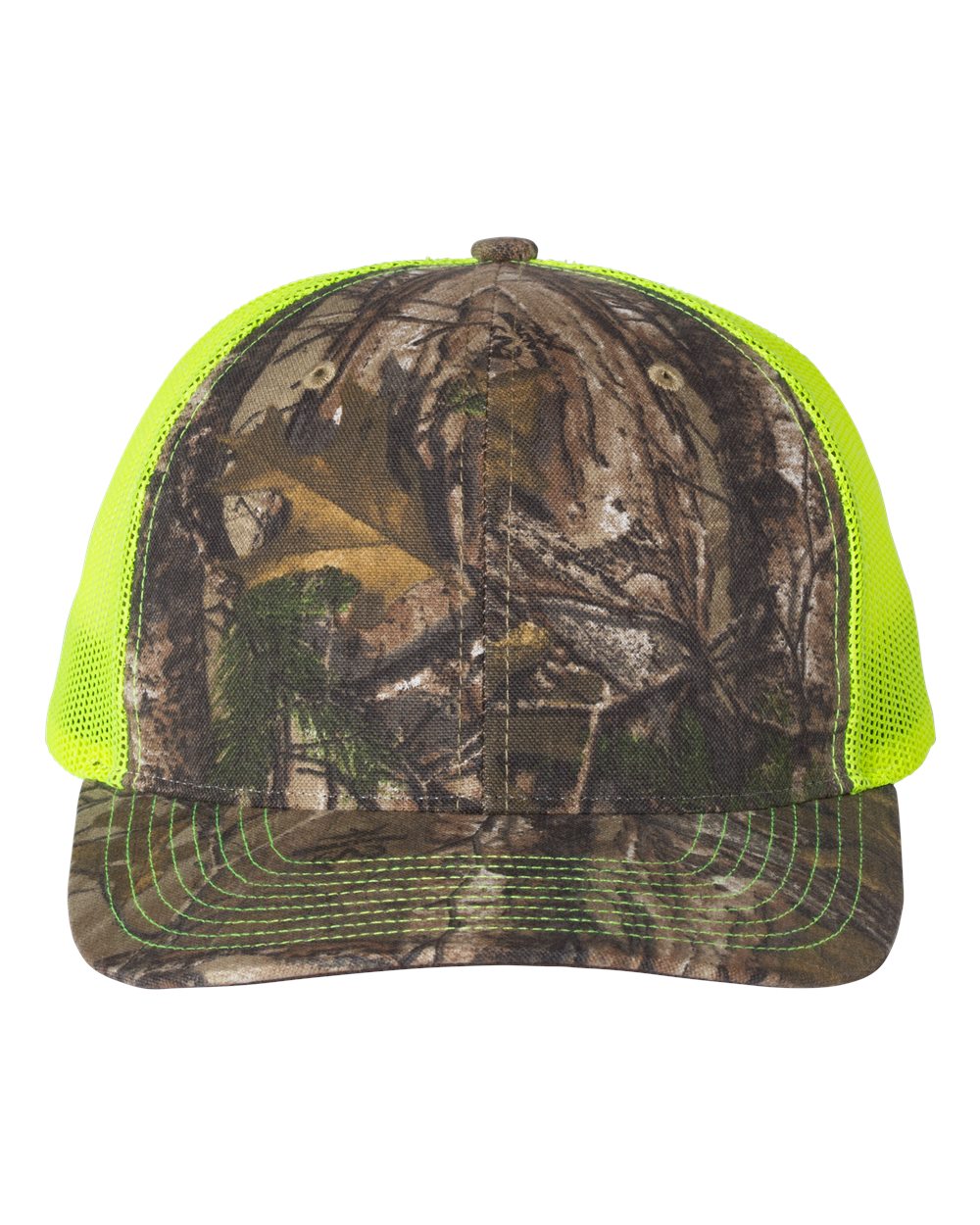Custom Richardson 112P Camo Leather Patch Hat