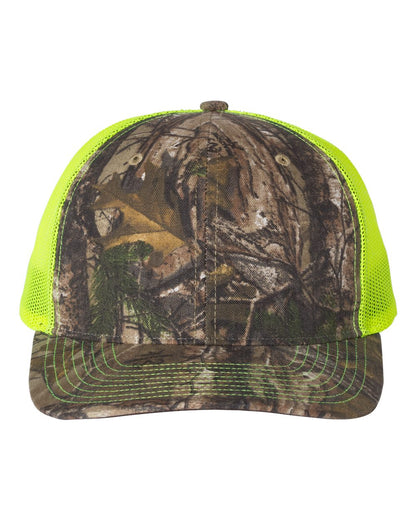 Custom Richardson 112P Camo Leather Patch Hat