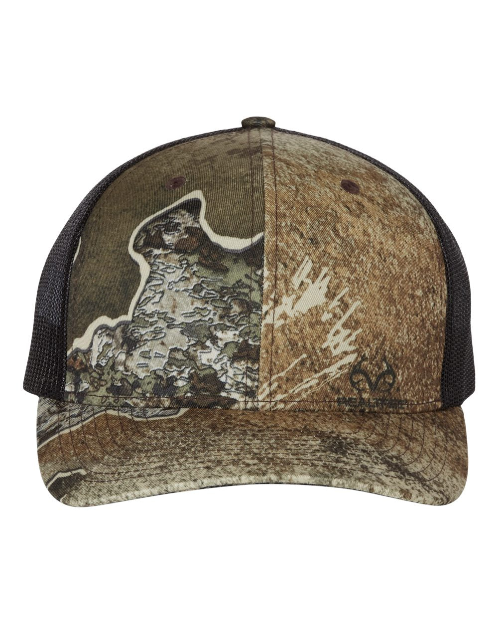 Custom Richardson 112P Camo Leather Patch Hat