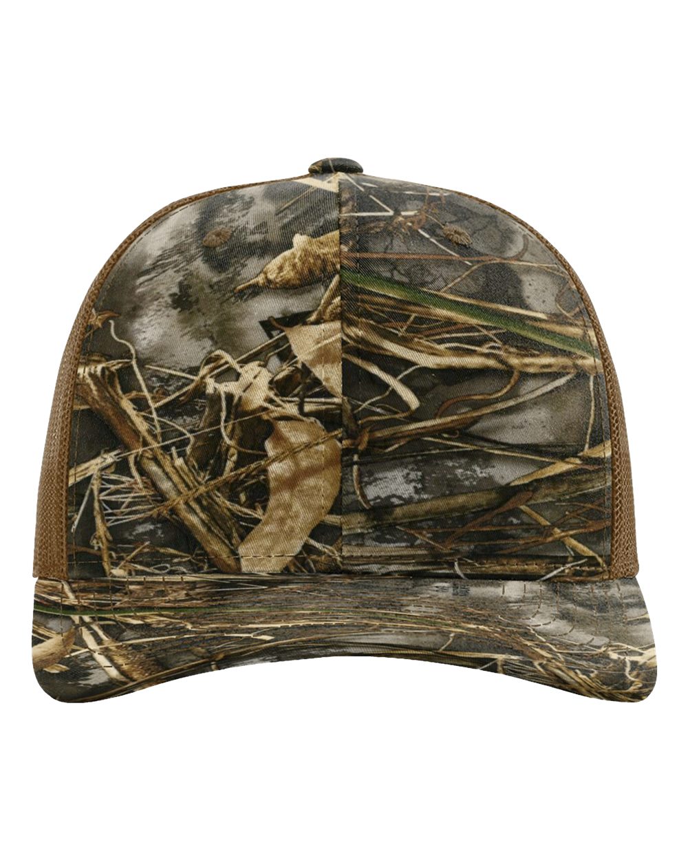 Custom Richardson 112P Camo Leather Patch Hat