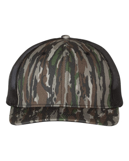 Custom Richardson 112P Camo Leather Patch Hat