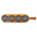Custom Acacia Wood/Slate Drink Serving Board